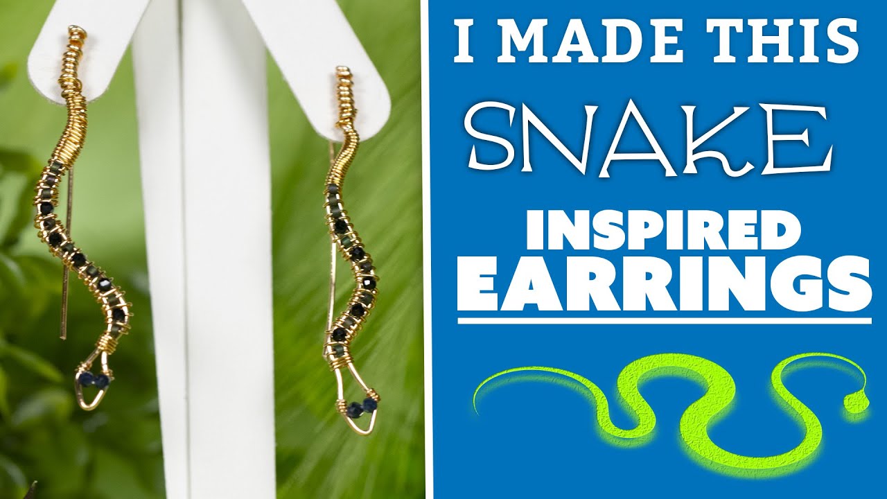 Beaded Snake Earrings | I Made This