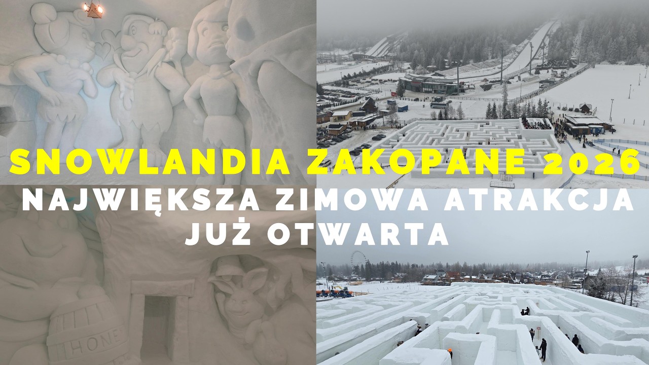 🇬🇧 СНОУЛЭНДИЯ — КРУПНЕЙШИЙ ЗИМНИЙ АТТРАС — ОТКРЫТ В ЗАКОПАНЕ, ПОЛЬША, 2026 ГОД
