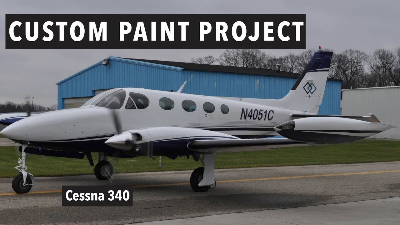 Cessna 340 Custom Paint Project! (Complete refinish walkthrough)