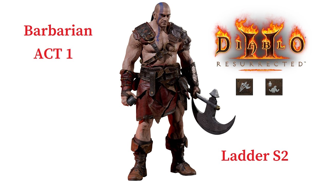 Diablo 2 Resurrected Playthrough - Frenzy Barbarian Ladder S2 ACT 1 (Normal) [CZ]