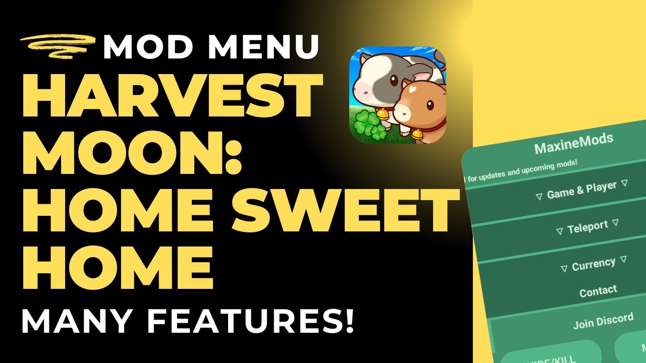UPDATED: Harvest Moon: Home Sweet Home MOD Menu APK