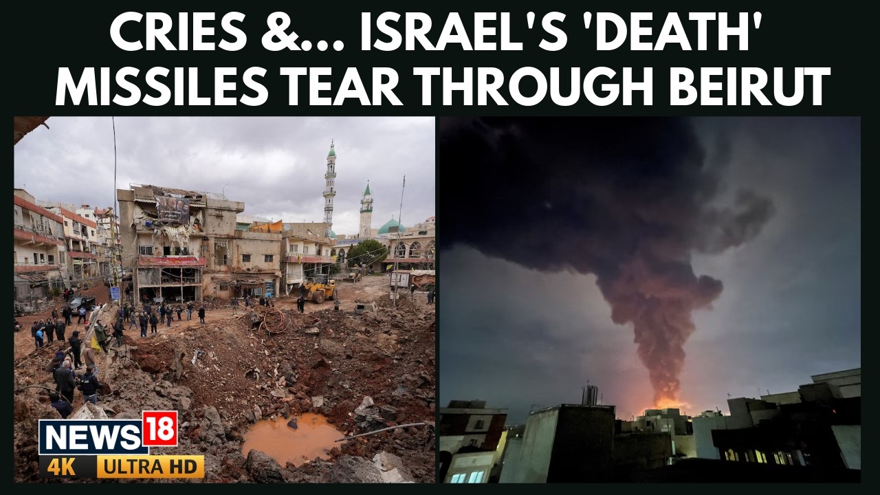 Israel Bombs Beirut Hotel, Residents Report Cries and Chaos | Iran War News | Netanyahu | 4K