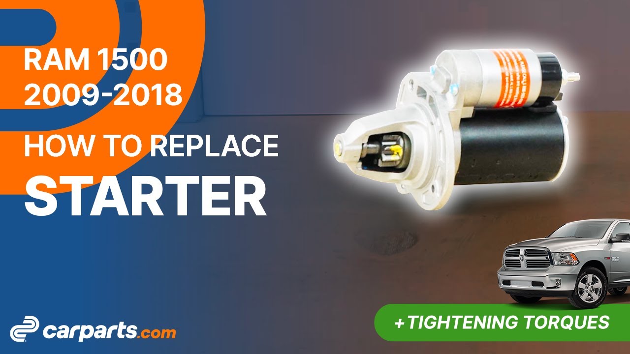 How to replace the Starter 2009-2018 Dodge RAM 1500 ⚡