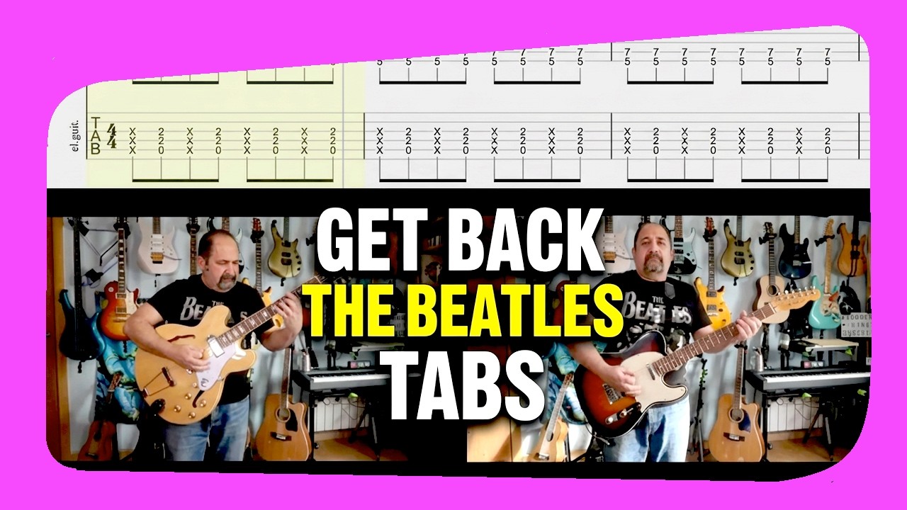 GET BACK Guitar Cover The Beatles 🎸|Tabs + Chords|