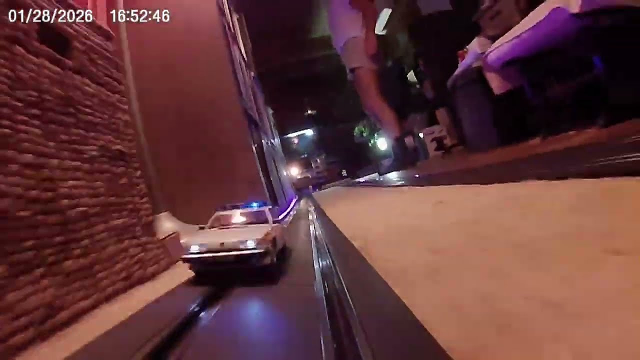 Scalextric 1:32 Sussex Police Rover SD1 on Carrera GO! 1:43 Track