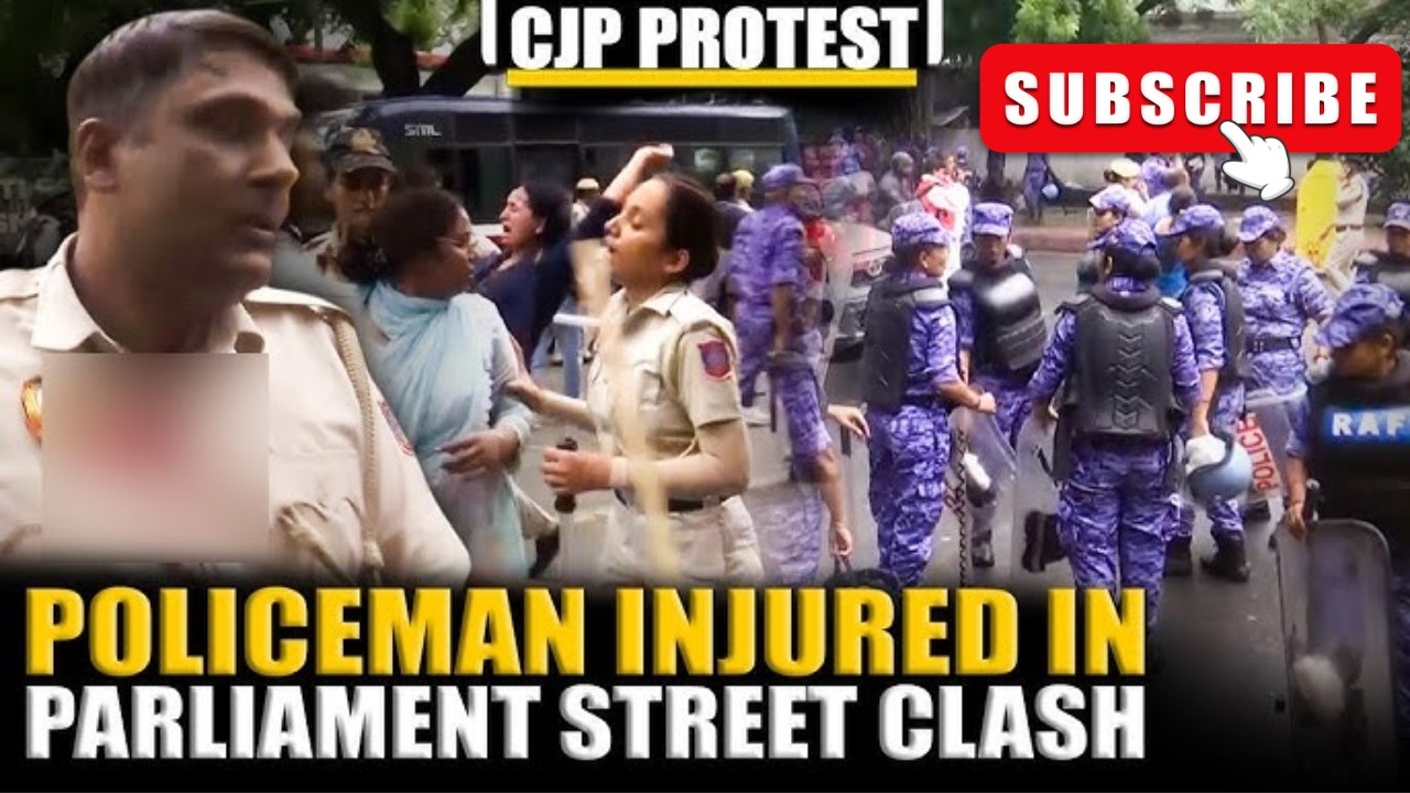 CJP Protest In Delhi: Protesters and Delhi Police personnel injured in Parliament Street clashes
