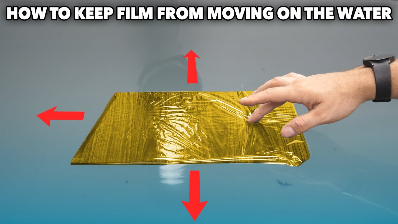 How To Keep HYDROGRAPHIC Film From Moving On The Water