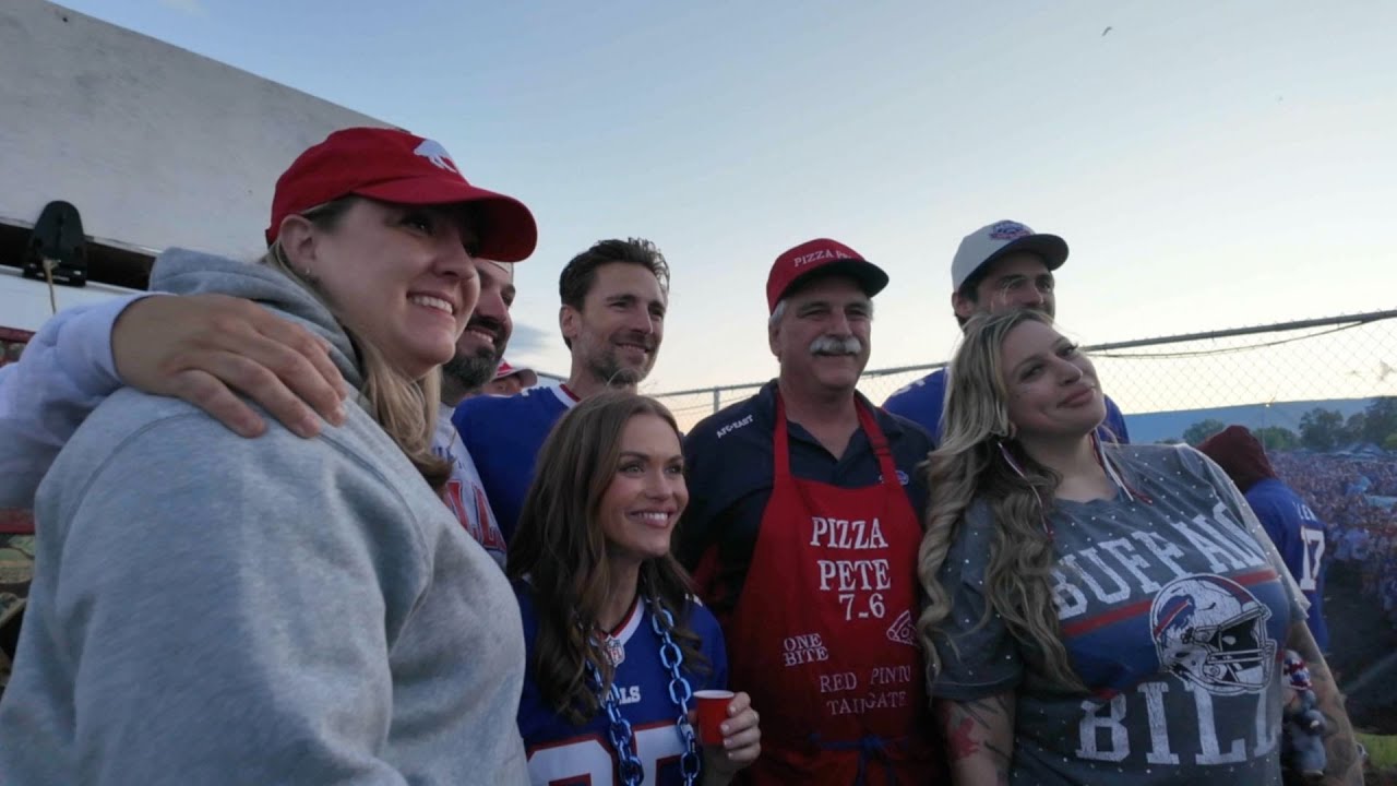 Hallmark movie stars getting taste of first Buffalo Bills tailgate
