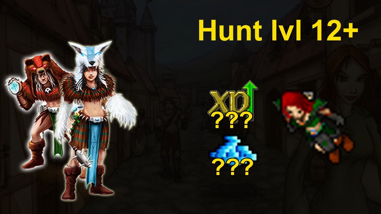 Tibia - Hunt para Druid Lvl 12+ nas Amazon de Venore | At&eacute; 30K de XP/H