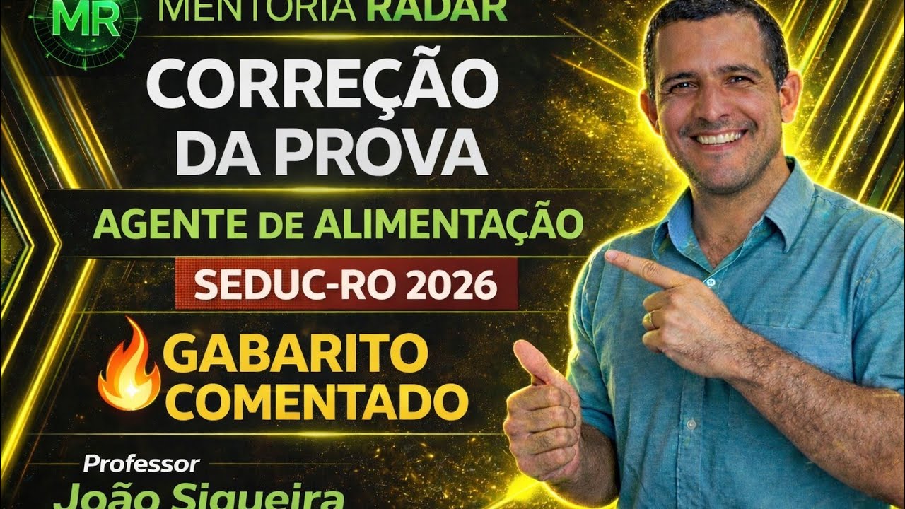 Correção da prova - Agente de Alimentação SEDUC RO - Informática Básica | Questões 21 a 25