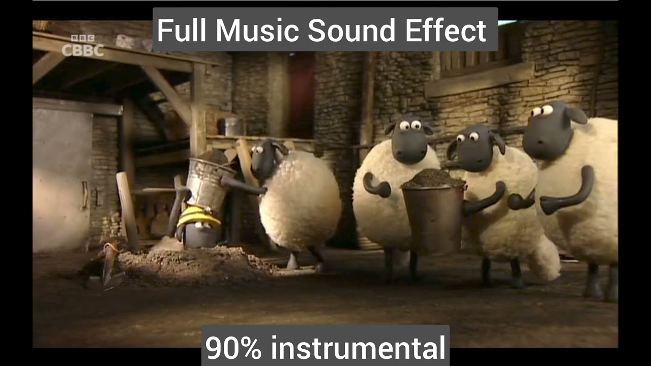 Shaun the Sheep Episode: Fleeced - Digging Tunnels Theme Full Music Sound effect (High Definition)