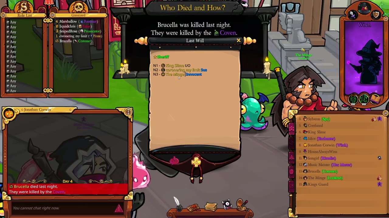 Town of Salem 2 - Feb 10th - Witch