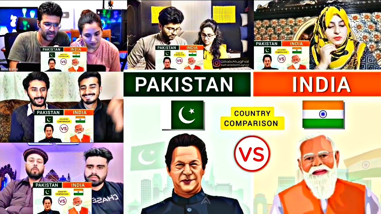 India vs Pakistan: Country Comparison 2022 - Mashup Reaction | Reaction | Mix Public Reaction