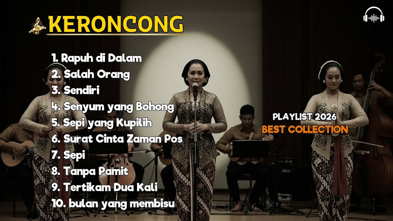 Keroncong Indonesia Era Lama | Suasana Nostalgia Musik Tempo Dulu untuk Relaksasi Malam Hari