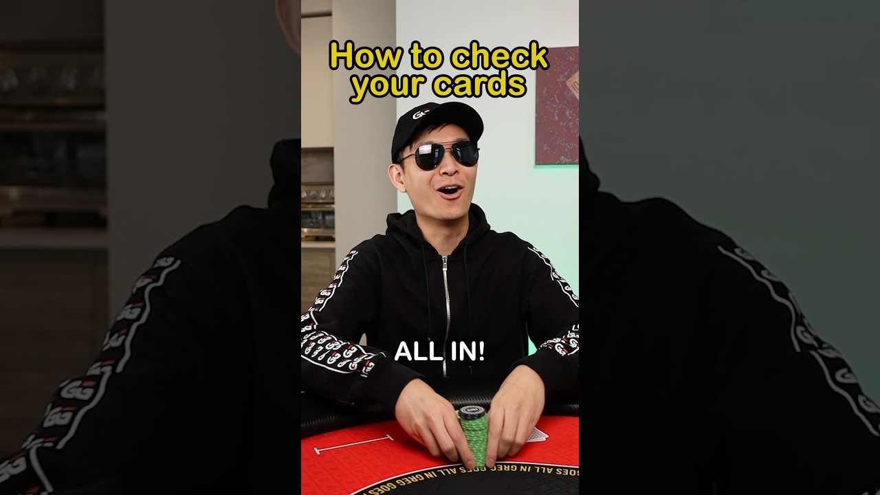 how to check your hole cards #poker #sketch #comedy