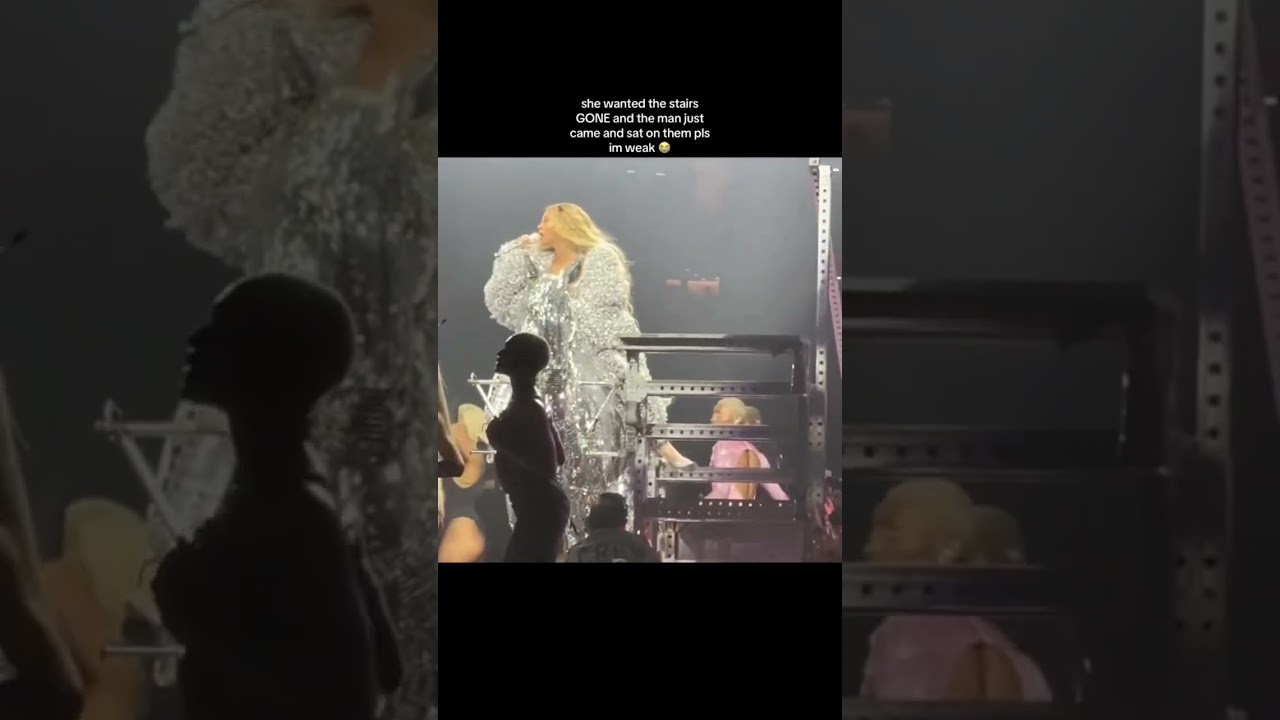 Beyonce getting MAD😱🤭at RENAISSANCE TOUR #beyonce#beyoncerenaissance#live#malfunction#shorts#love