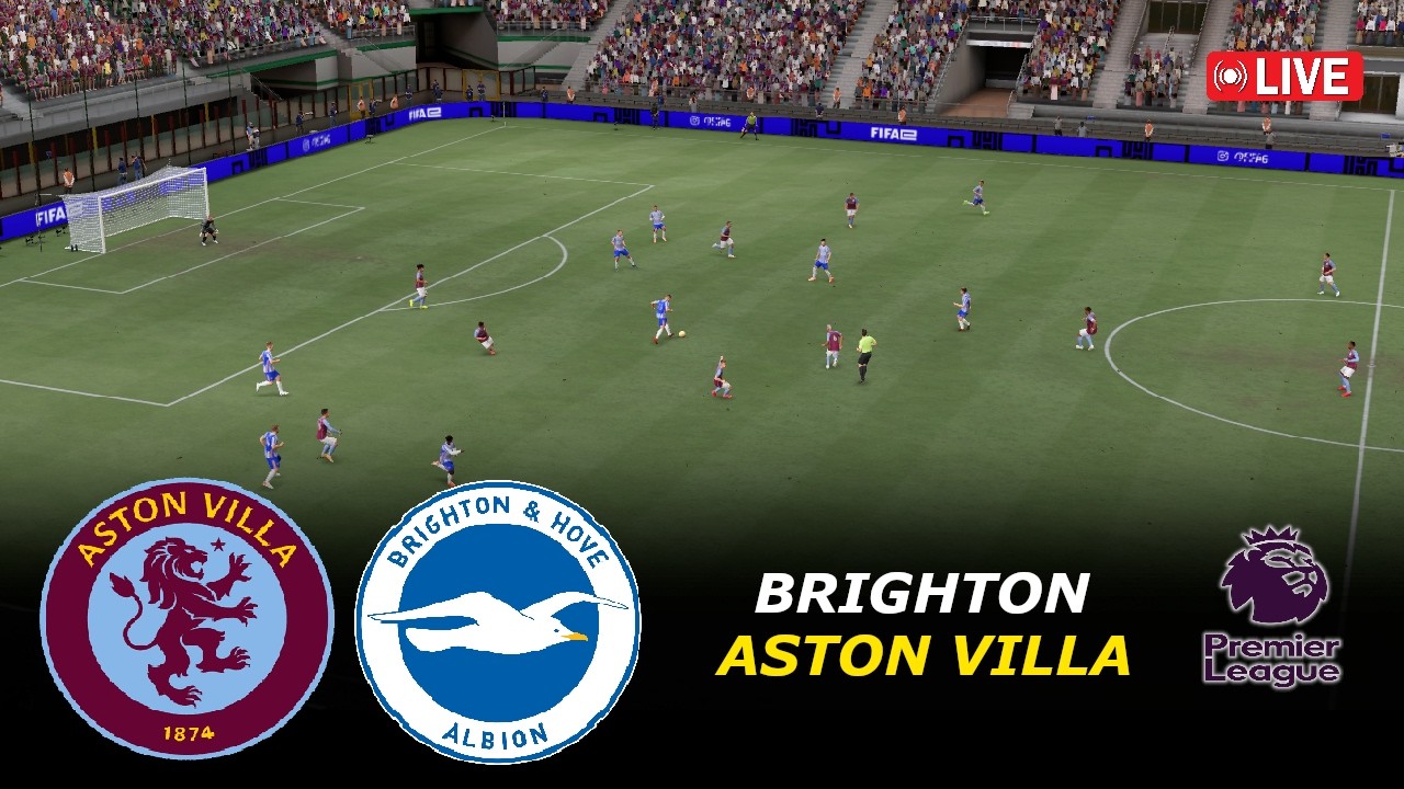 🔴Aston Villa vs Brighton Live | English Premier League 2026 | eFootball Pes21 Simulation