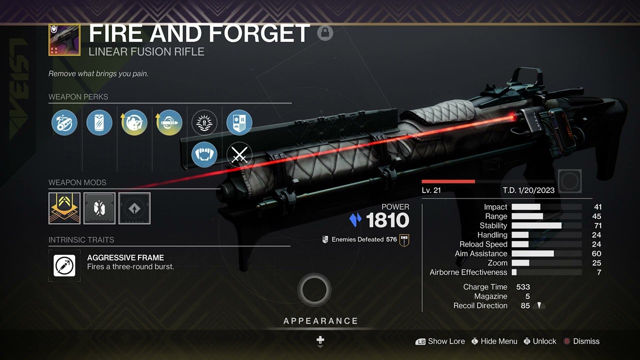 2 Minute God Roll: Fire and Forget