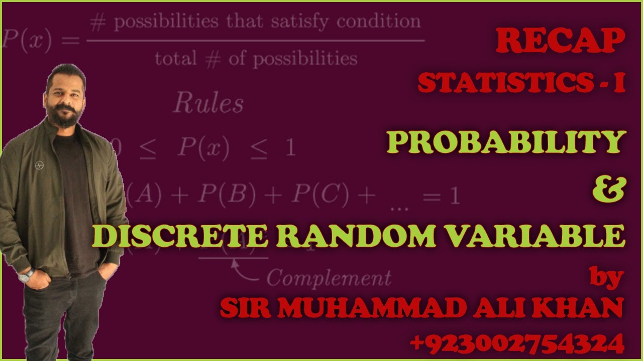 Recap of S1 Probability & DRV