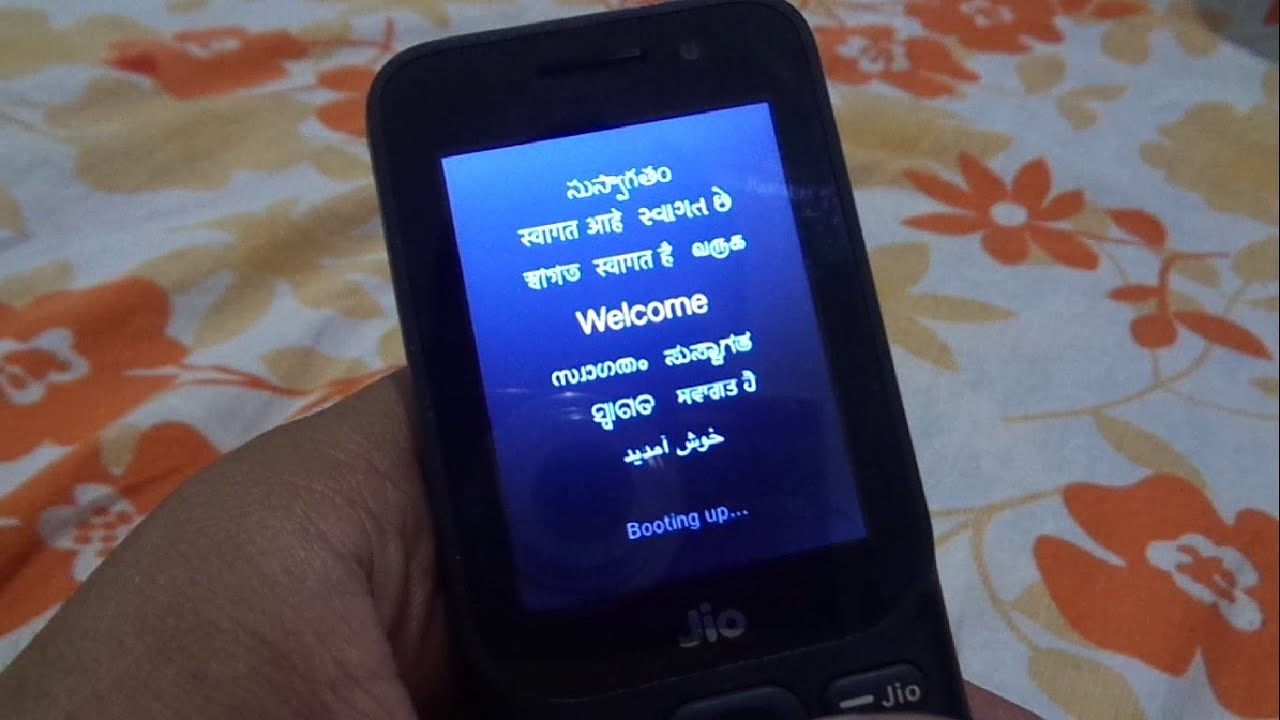 Jio phone F320B welcome screen , booting up.. and jio logo solution 2021.