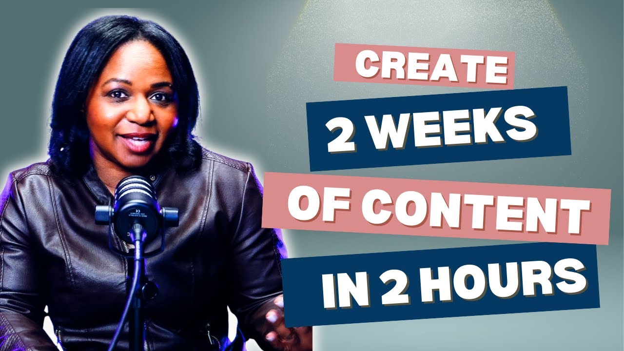 How I Create 2 weeks of Content in 2 Hours