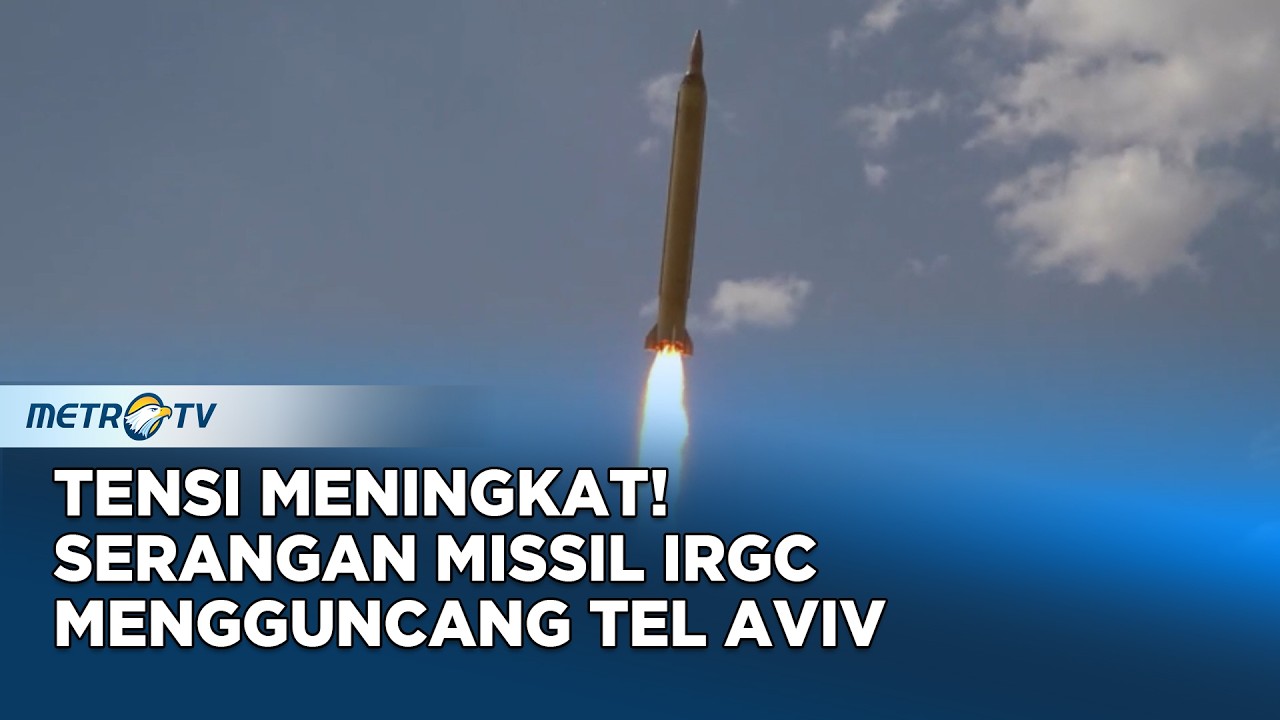 IRGC Luncurkan Serangan Balistik Besar-Besaran ke Tel Aviv dan Pangkalan AS