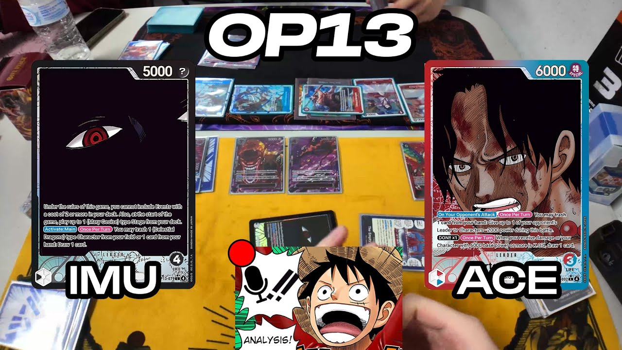 OP13 Imu vs Ace Commentary - OPTCG Store Treasure Cup