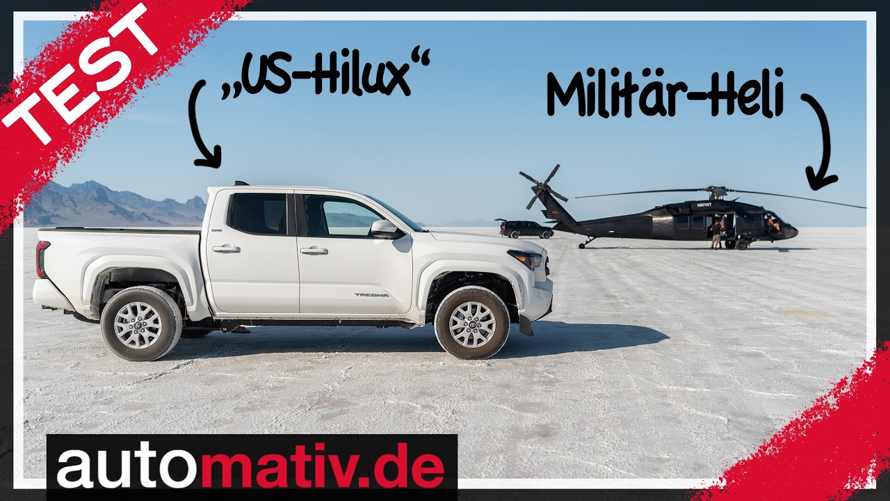 Quer auf den Bonneville Salt Flats: Neuer Toyota Tacoma 2.4l (2025) - Hilux-Bruder im Test