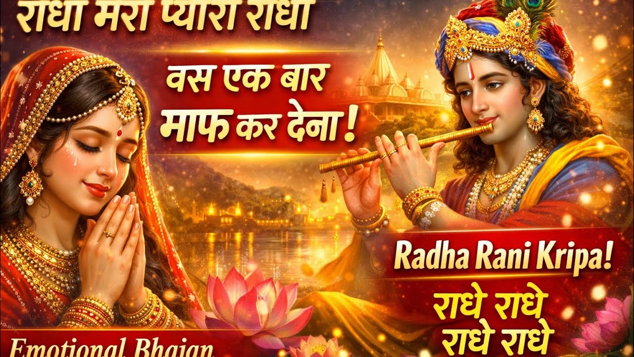 राधा मेरी प्यारी राधा | बस एक बार माफ कर देना | Radha Rani Emotional Bhajan | Radhe Radhe Bhajan 
