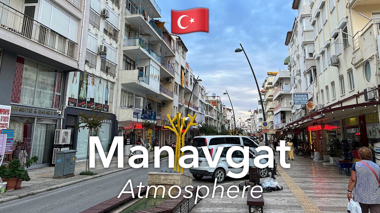 🇹🇷 Прогулка по Манавгату в 4K: Приятный Городок Около Антальи | Турция