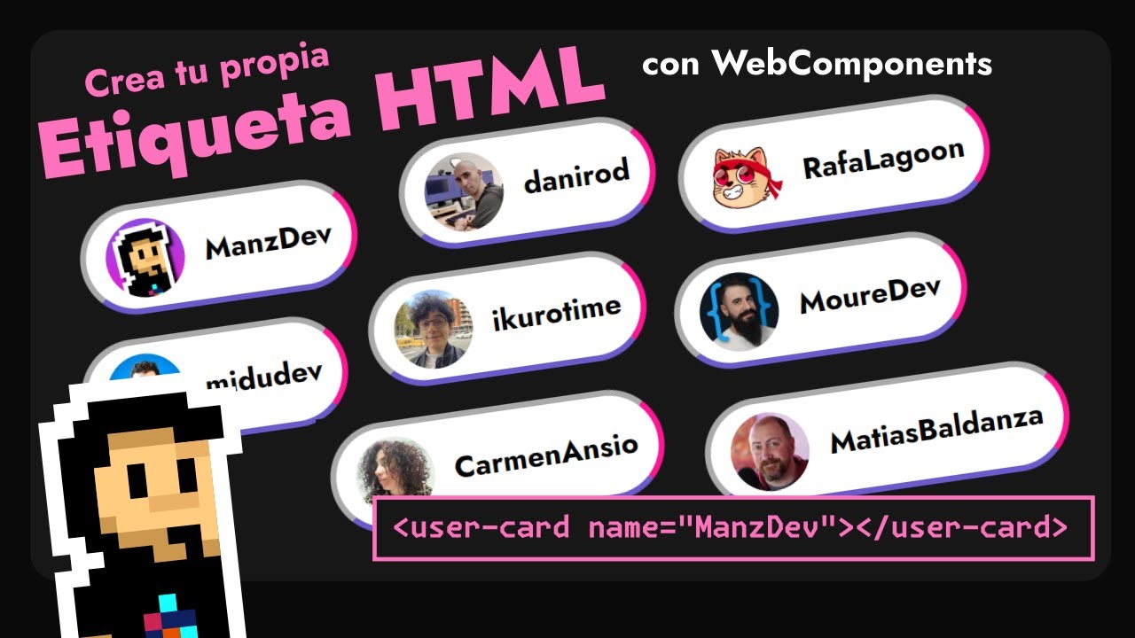 ¡Crea tu propia etiqueta HTML! ¡Con WebComponents!