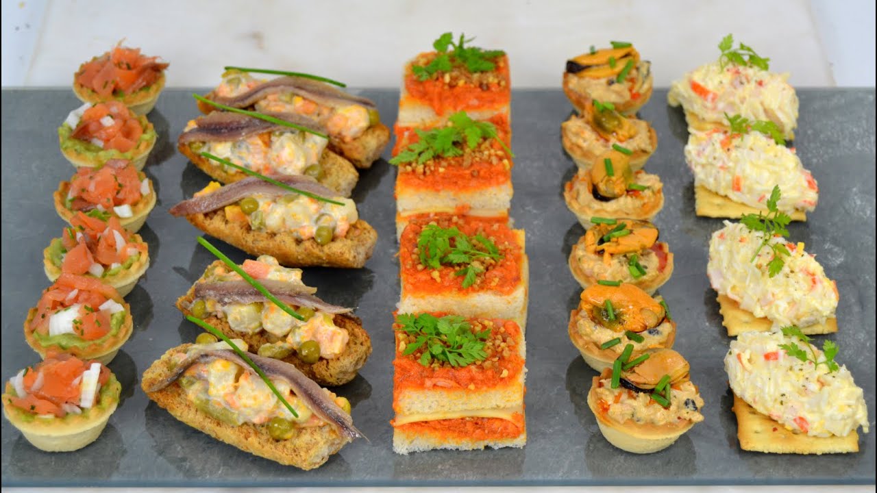 5 APERITIVOS FACILES para NAVIDAD