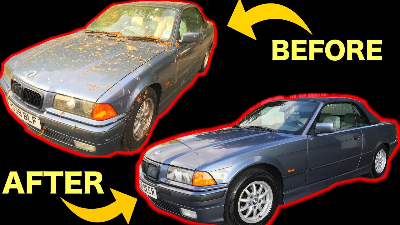 THE ABANDONED BMW E36 328i FIRST WASH *SO SATISFYING*