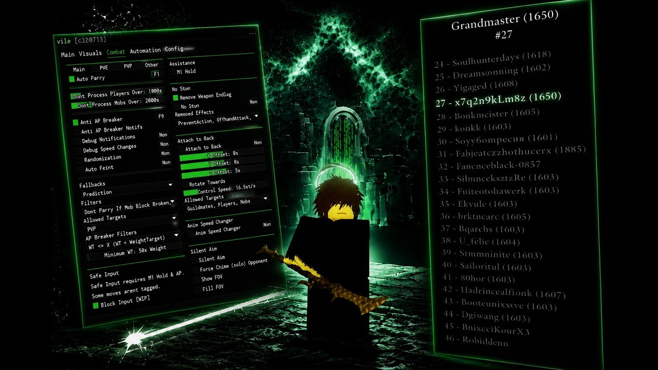 Deepwoken Script Got Me From 500 Elo To Top #27 | Vile (Cheap) (5$)