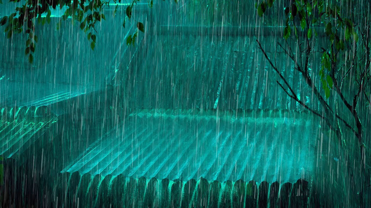 Adiós al Estrés en Menos de 3 Minutos con Lluvia Fuerte y Truenos para Dormir Rápido