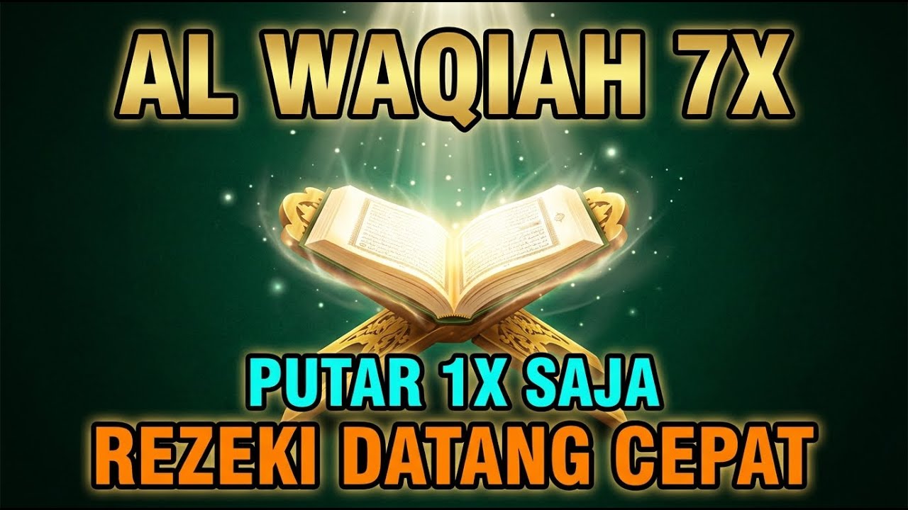 Putar Surah Al Waqiah 7X Sekali Saja Rezeki Berlimpah Berkah