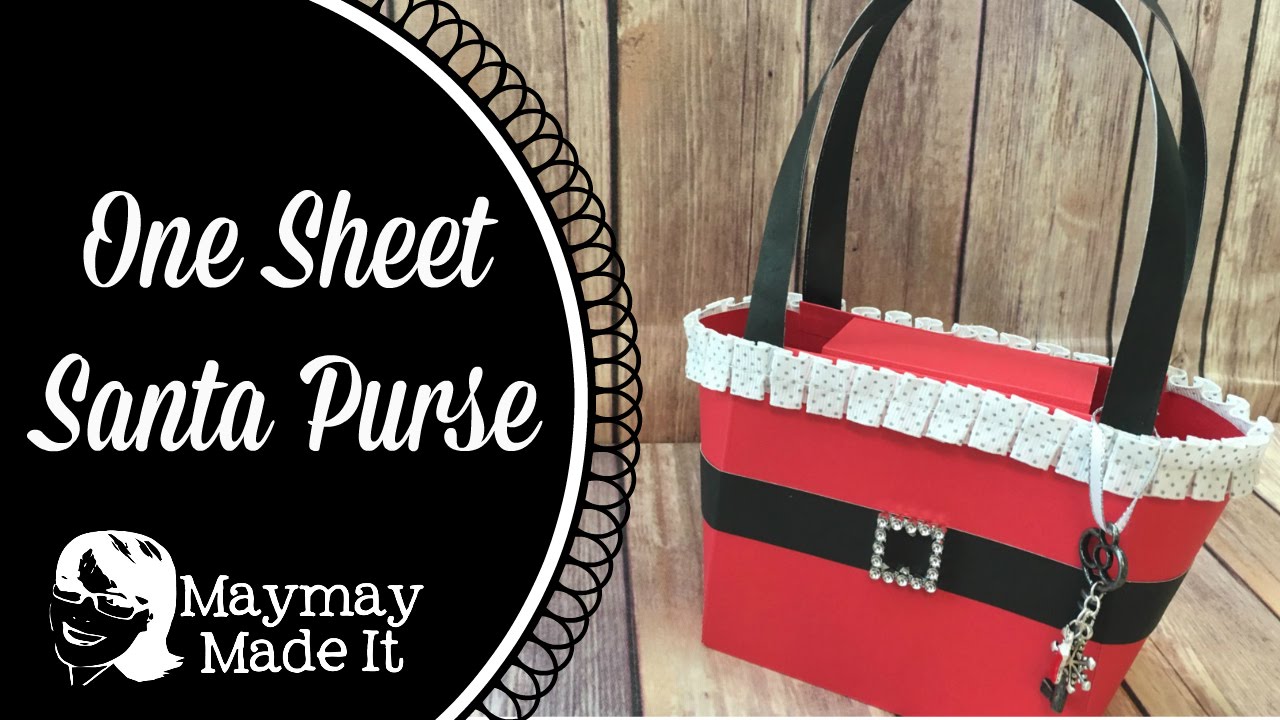 One 12 x 12 Sheet Santa Purse