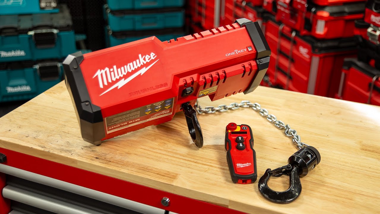 NEW Milwaukee M18 1 Ton Chain Hoist with ONE-KEY - M18BLCHT