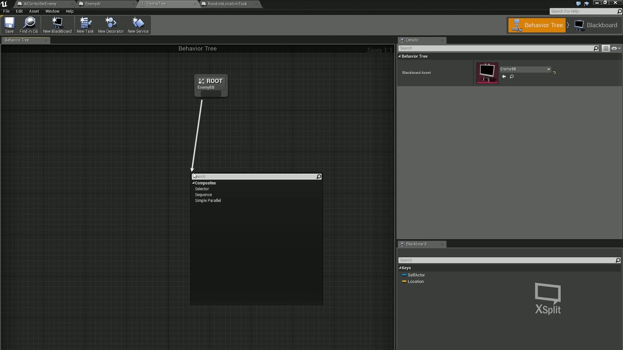 11  Creating basic Enemy AI using the behaviour tree and blackboard