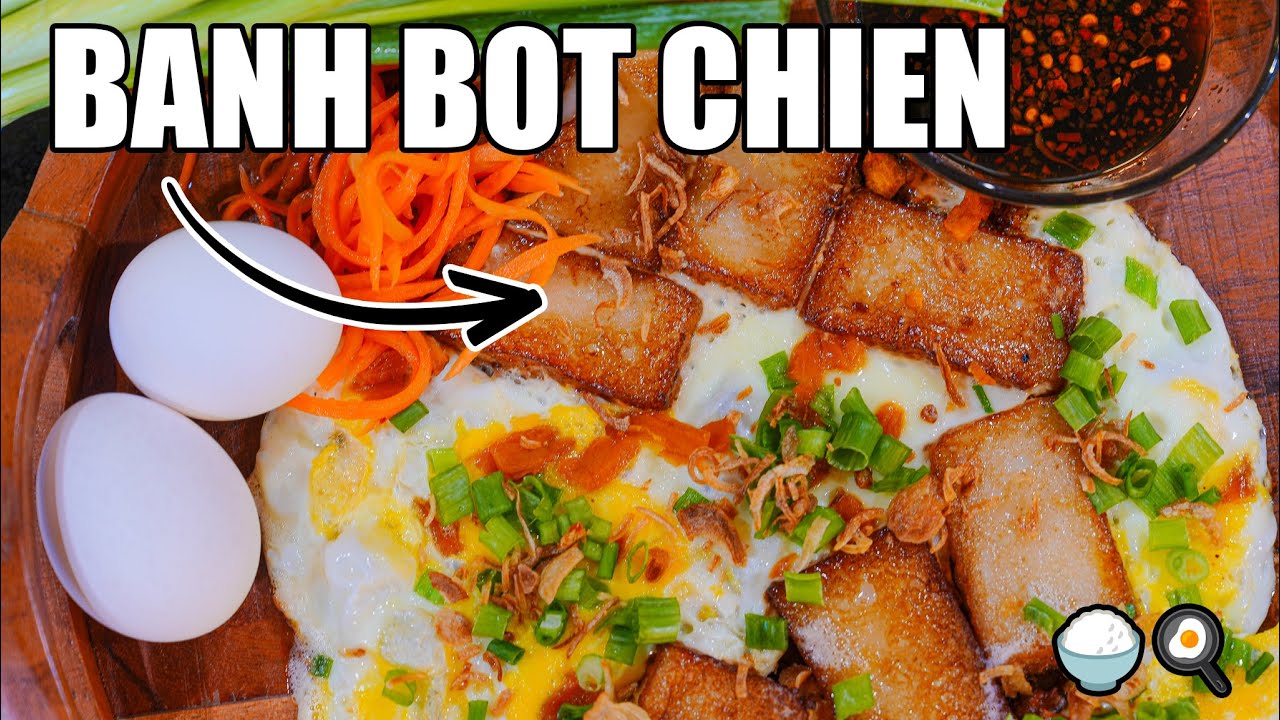 Vietnamese Fried Rice Cake with Egg Recipe (Bánh Bột Chiên)