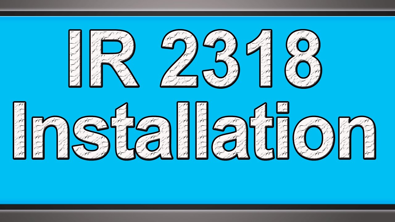 Canon IR 2318 installation