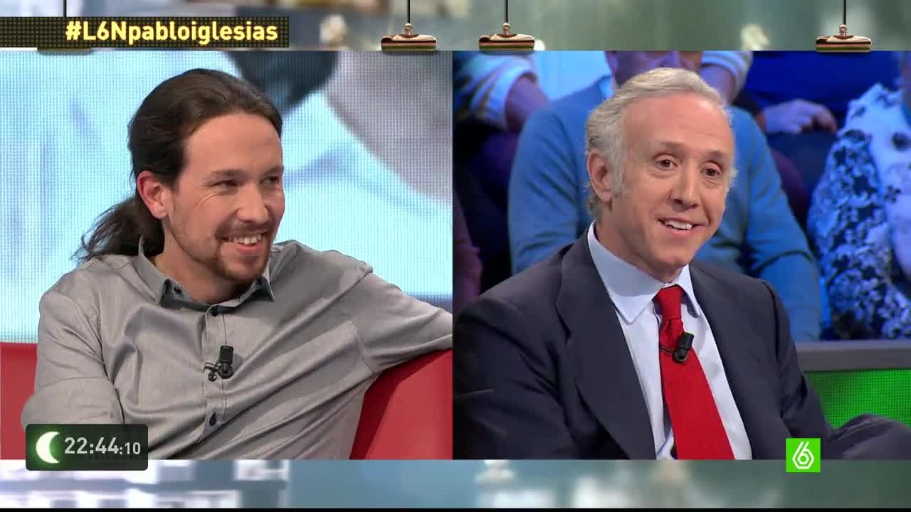 Rifirrafe entre Pablo Iglesias y Eduardo Inda en laSexta Noche | 'Don Pantuflo' y 'El Coletas'