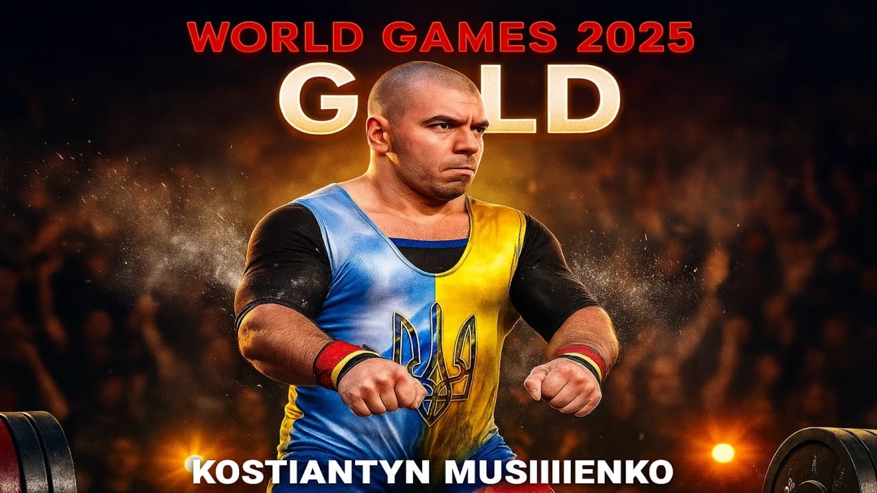 Kostiantyn Musiienko Wins GOLD | World Games 2025 Powerlifting