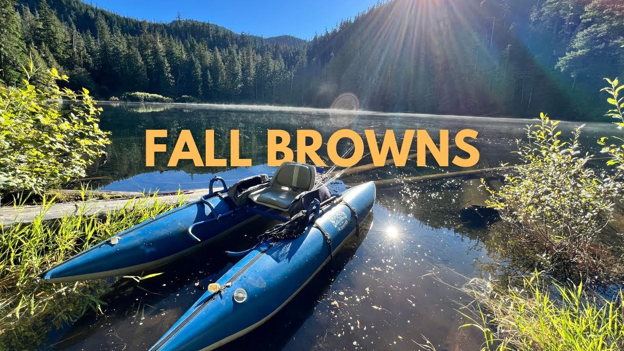 Fall Browns - Fall Brown Trout Fishing - Remote Lake In The Mountains