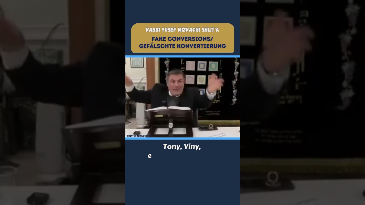 Fake conversions/Gef&auml;lschte Konvertierung😵 #rabbimizrachi #conversion #judaism #intermarriage