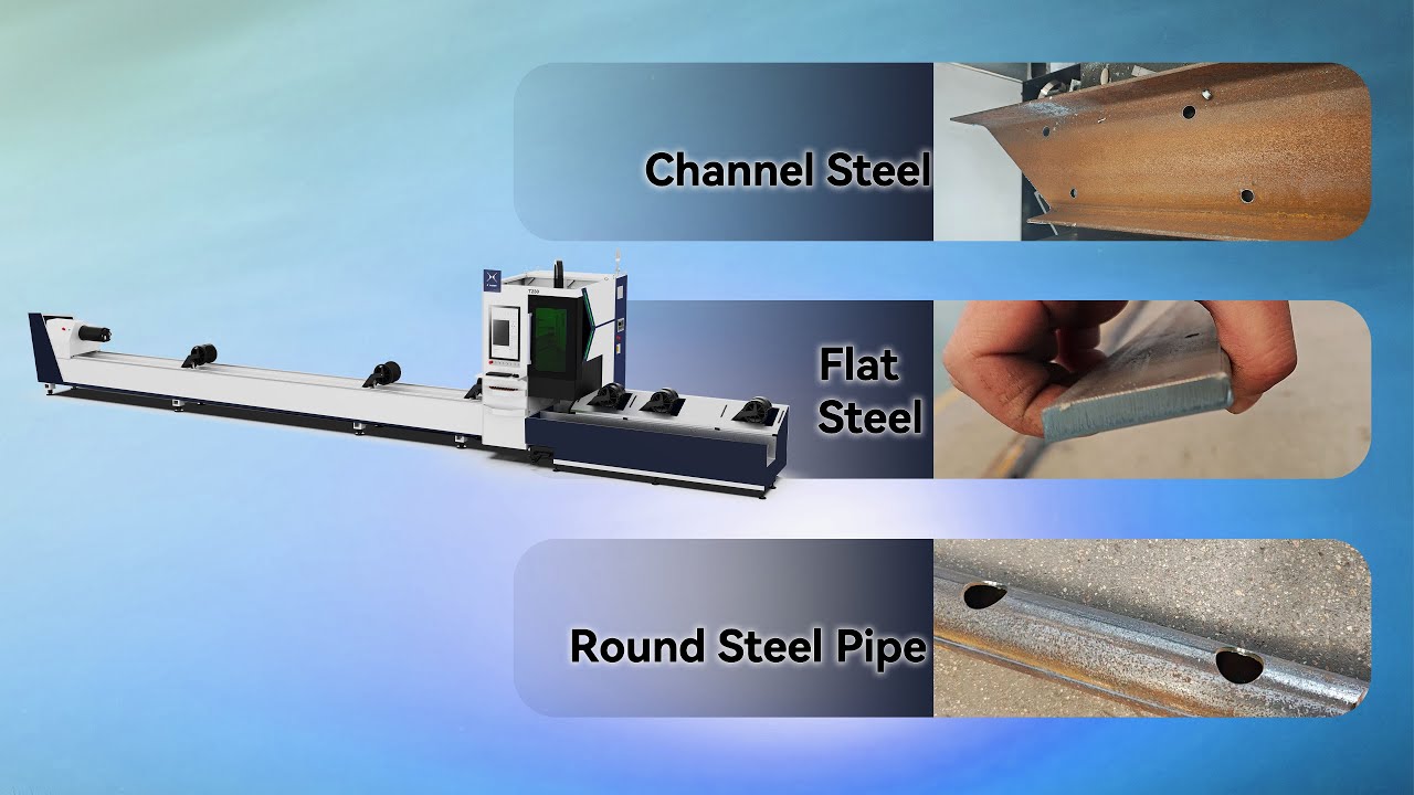 Special-shaped steel cutting test
