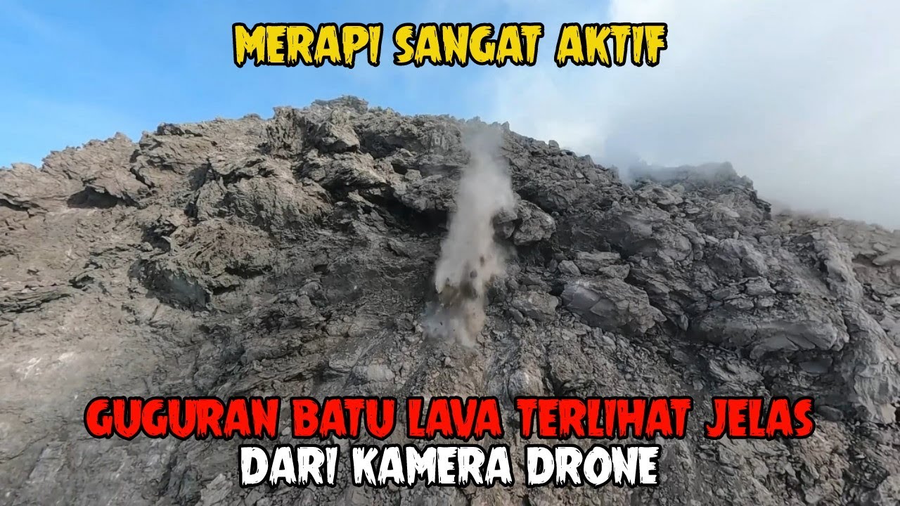 TAK TERBAYANGKAN‼️GUGURAN BATU LAVA MERAPI TERLIHAT JELAS