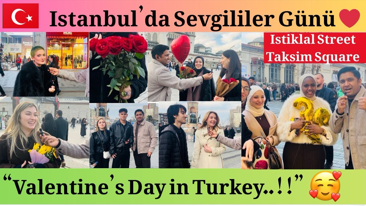 Valentine’s Day Vlog from Taksim Istiklal – Real People, Real Opinions 💬❤️