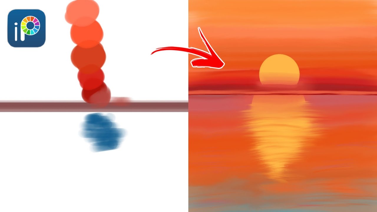 Digital art tutorial in Mobile Phone | Ibispaintx Tutorial | How to Draw in Ibispaintx - Sunset