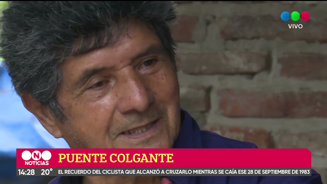 A 38 años de la caída del Puente Colgante, el recuerdo del ciclista que lo cruzó agónicamente